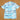 Boys sea Leaf Printed Blue And White Print Shirt