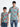 Red Printed Father and Son Matching Shirts