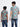 Red Printed Father and Son Matching Shirts