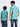 Sky Blue Printed Father and Son Shirts