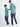Sky Blue Printed Father and Son Shirts
