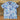 Light Blue Flower Printed Shirt for Boys