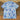 Light Blue Flower Printed Shirt for Boys