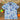 Light Blue Flower Printed Shirt for Boys