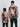 Flower Printed Grey father and son matching shirt