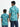 Blue Father and Son Matching Shirts