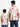 Pink Printed Matching Dad and Son Shirts
