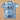 Tree Printed Boys Royal Blue Shirt