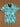 Cadet Blue Flower Print Shirt Boy