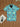 Cadet Blue Flower Print Shirt Boy
