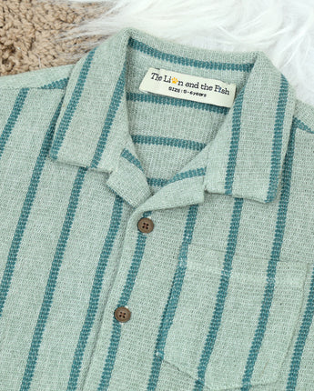 Boys Shirt & Short Co-Ord Set Columbia Blue