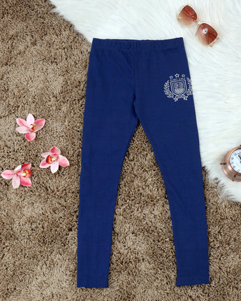 GG Space Blue Track Pants For Kid Girl