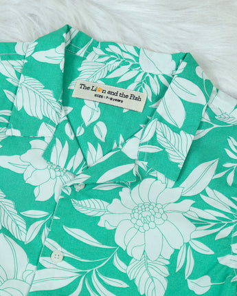 Botanical Boys Green Shirt