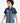 Boys Colorblocked Patch Detail Denim Shirt Indigo Blue