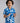 Boys Relaxed Fit Abstract Print Resort Shirt Royal Blue