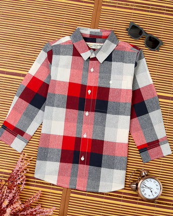 Red Checked Shirt for Boys