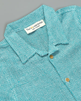 Boys Solid Blue Shirt 