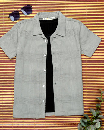 Boys Grey Shirt - Lion & Fish