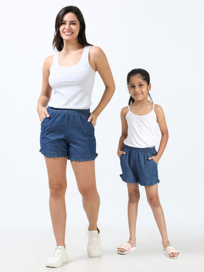 Mom & Daughter Denim Shorts 