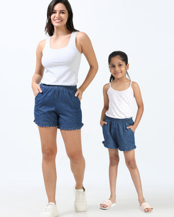 Mom & Daughter Twinning Denim Short