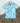 Boys Dinosaur Printed Shirt & Short Co-Ord Set Powder Blue