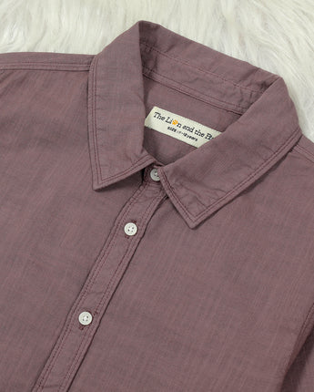 Boys OverDyed Full Sleeve Shirt Electric Lavender