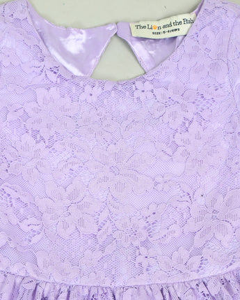 Floral Purple Girls Dress