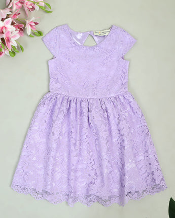 Floral Purple Girls Dress