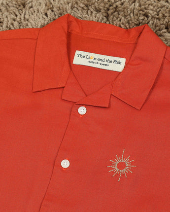  Orange Embroidery Shirt for Boys 