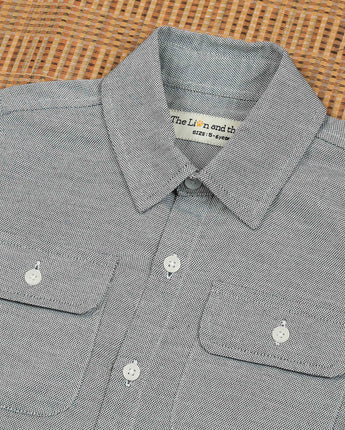 Grey Double Pocket Shirts for Boys