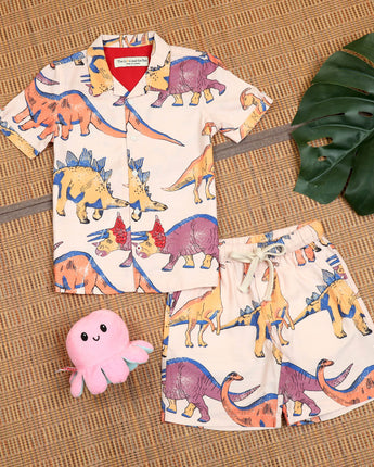 2 Piece Dinosaur Print for Boys