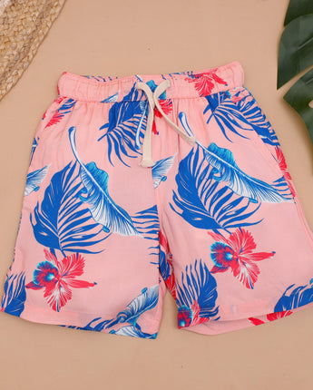 Pink Printed 2 piece dress boy