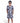 Boys Japanese Printed Shirt & Short Co-Ord Set Royal Blue