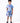 Boys Paw Printed Shirt & Short Co-Ord Set Blueberry